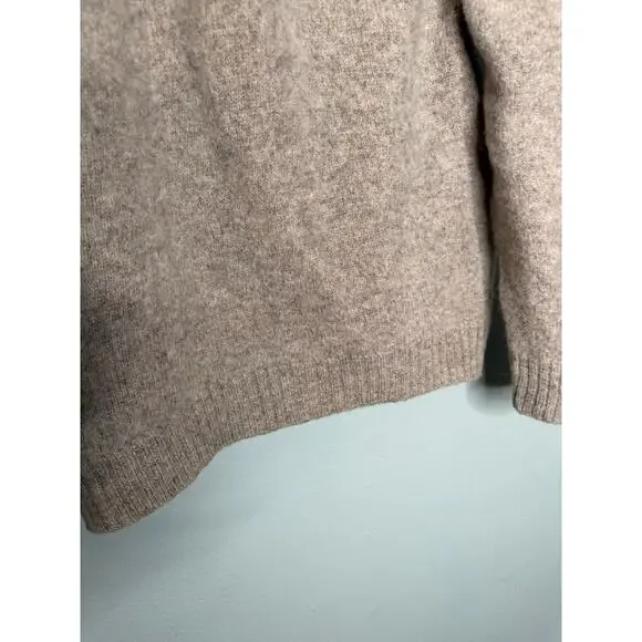 James Peter James clothing shetland wool 1/4‎ beige sweater - Picture 8 of 10